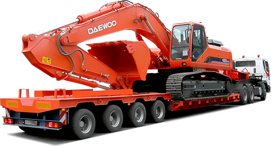 аренда трала для перевозки экскаватора